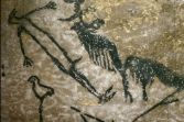 cacciatore con testa di gallo 15000 10000 ac grotte Lascaux cacciatore con testa di gallo 15000 10000 ac grotte Lascaux